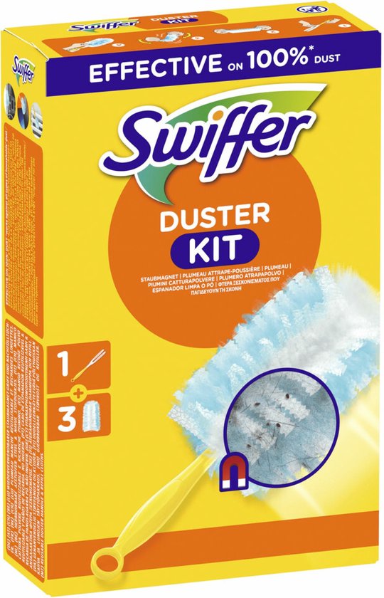 Swiffer Duster Staubwedel-Set – 1 Griff + 3 Nachfüllpackungen