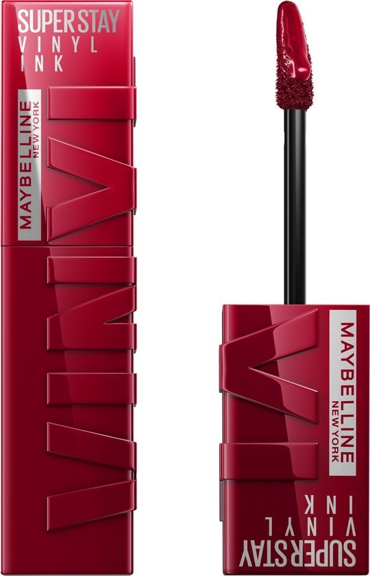 Maybelline New York – SuperStay Vinyl Ink Lippenstift – 55 Royal – Rot – Langanhaltender Lippenstift – 4,2 ml