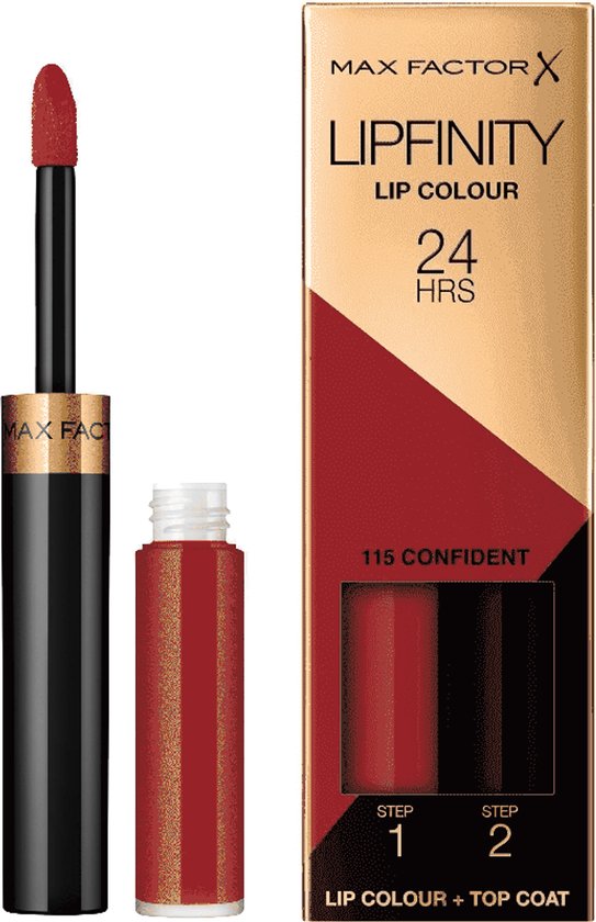 Lipfinity - 115 Confident Glanzend - Lipcolour - Verpakking beschadigd