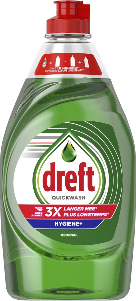 Dreft Quickwash Extra Hygiëne Vloeibaar Afwasmiddel -450 ml
