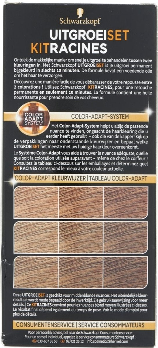 Schwarzkopf Root Growth Set Mittelblond – Verpackung beschädigt