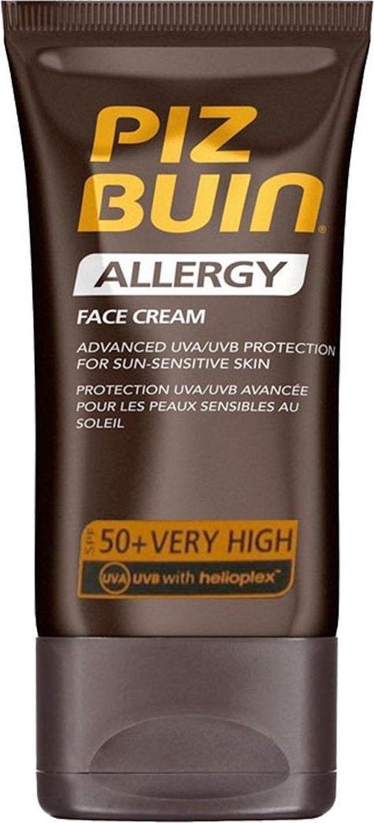 Piz Buin Allergy Sun Sensitive Skin Gesichtscreme SPF50 – 50 ml – Verpackung beschädigt