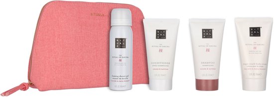 The Ritual of Sakura Travel Gift Set - 4 pieces with travel case - 260 ml - Packaging damaged, stains on the case