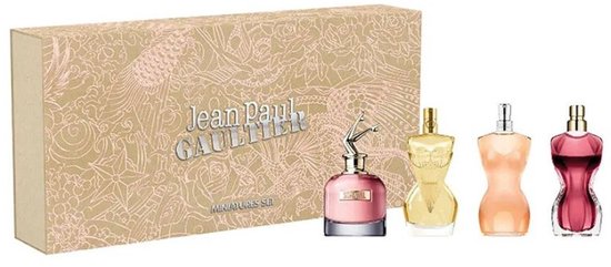 Jean Paul Gaultier Miniatures Giftset - Scandal EDP 6 ml + Divine EDP 6 ml + Classique EDT 6 ml + La Belle EDP 6 ml - cadeauset voor dames - Beschadigde Verpakking