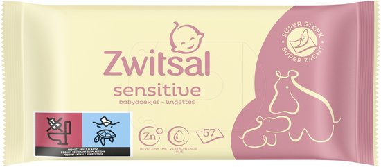 Zwitsal Baby Billendoekjes Sensitive - 24 x 57 stuks