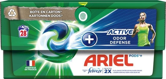 Ariel Laundry Detergent Pods + Active Odor Control - 28 Washes