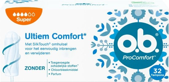 OB ProComfort Tampons Super 32St. - Verpackung beschädigt