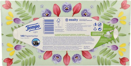 Tempo Tissue box XXL 3-layer 140 Pieces - Packaging damaged