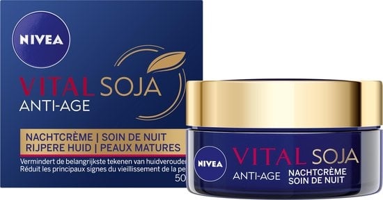 NIVEA VITAL Soja Anti-Rimpel - 50 ml - Nachtcrème - Verpakking beschadigd/ontbreekt