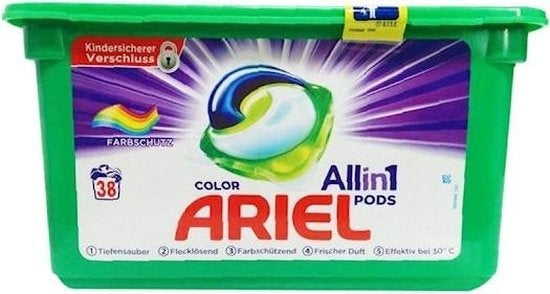 Ariel All in 1 Pods Kleur Wasmiddel - 38 st. wasmiddelcapsules