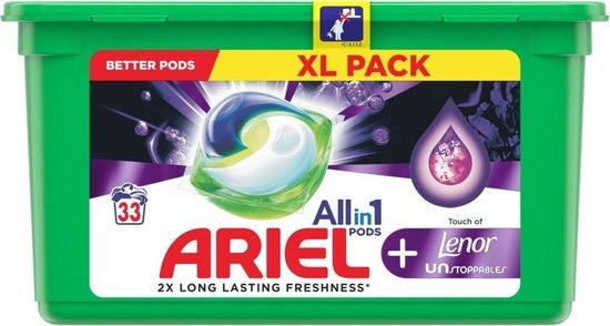 Ariel Wasmiddel Allin1 Pods+ Touch of Lenor 33 stuks