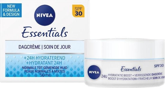 NIVEA Essentials Hydraterende Dagcrème - SPF 30 - 50ml - Verpakking beschadigd