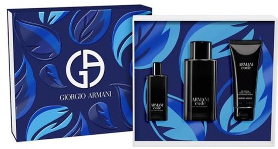 Giorgio Armani Code Homme Gift Set 125 Ml Eau De Toilette 75 Ml Shower Gel And 15 Ml Miniature
