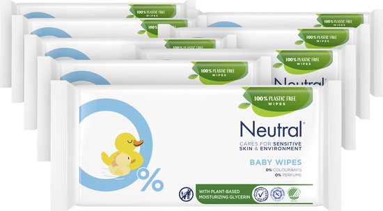 Neutral Baby Wipes - Fragrance Free - 8x52 wipes - Value Pack