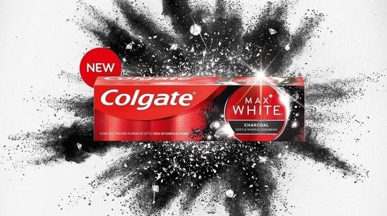 Colgate Max White Zahnpasta Holzkohle 75 ml – Verpackung beschädigt