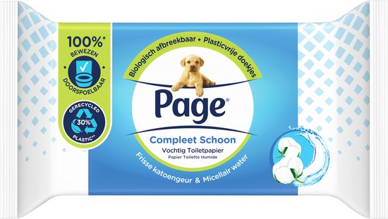 Page Moist Toilet Paper Completely Clean 38 pieces