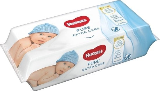 Huggies Baby Wipes Pure Extra Care 99% Water - 56 wipes