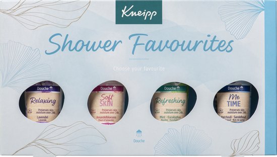 Kneipp Luxe Geschenkset Shower Favourites - Giftset - Inhoud: 4 x 75 ml- Verpakking beschadigd