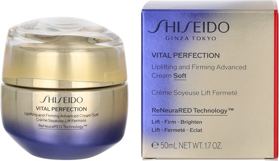 Shiseido Huidverzorging Dagcrème Vital Perfection Uplifting and Firming Advanced Cream Soft 50ml, Beschadigde verpakking