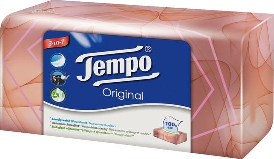 Tempo Original Box - 4-laags tissues - 100 st. Assortiment afbeelding doos