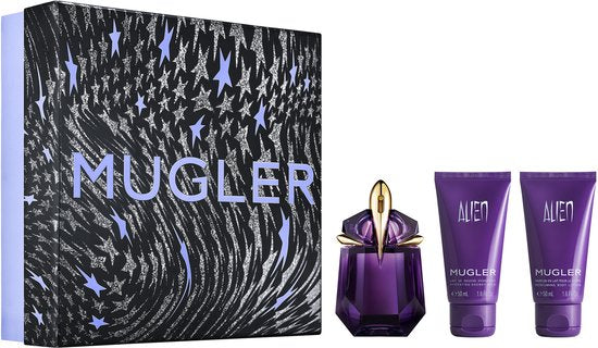 Mugler Alien Eau de Parfum Geschenkset – 30, 50 & 50ML- Verpakking beschadigd
