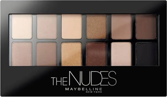 Maybelline The Blushed Nudes Lidschatten-Palette – 12 Nude-Brauntöne