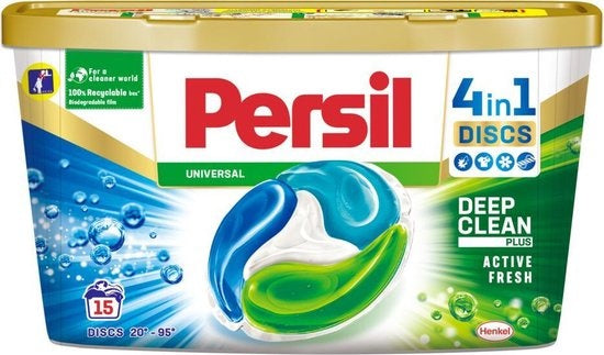 Persil Wasmiddelcapsules Discs Universal 15 stuks - Verpakking beschadigd