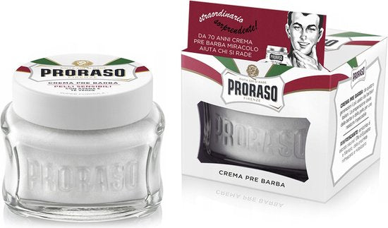 Proraso - Pre-Shave Crème - voor Gevoelige Huid 100 ml - Verpakking beschadigd
