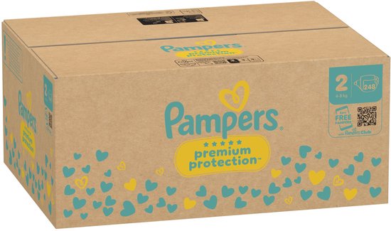 Pampers Harmonie / Pure Größe 2 (4-8 kg) 172 Windeln