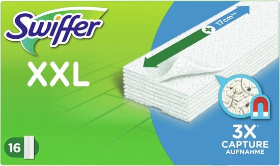 Swiffer Vloerreiniger XXL Droge Doekjes - 16 Navullingen - Verpakking beschadigd