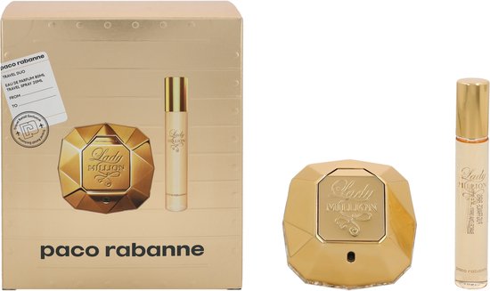 Paco Rabanne Lady Million Set 80ml eau de parfum spray + 20ml edp- Verpakking beschadigd