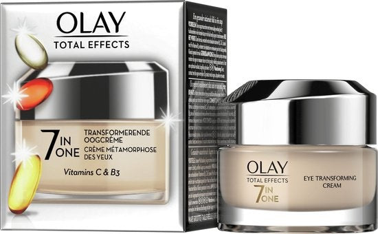 Olay Total Effects Augencreme mit Niacinamid – 15 ml – Verpackung beschädigt