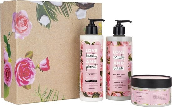 Love Beauty and Planet Muru Muru Butter & Rose - Luxe Geschenkset