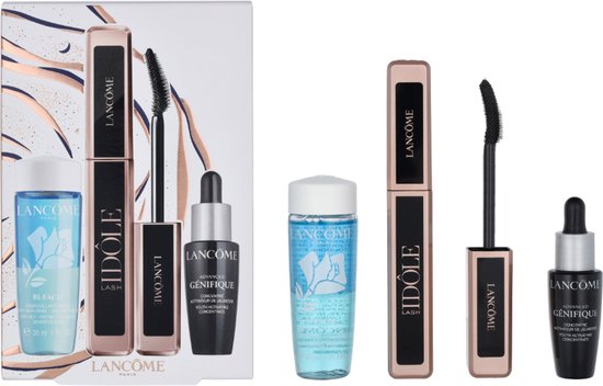 Lancôme Lash Idôle Mascara Set - Lash Idôle Mascara Black - Bi-Facil Make-up Remover (30 ml) - Advanced Genifique Serum (10 ml) - Gift Set