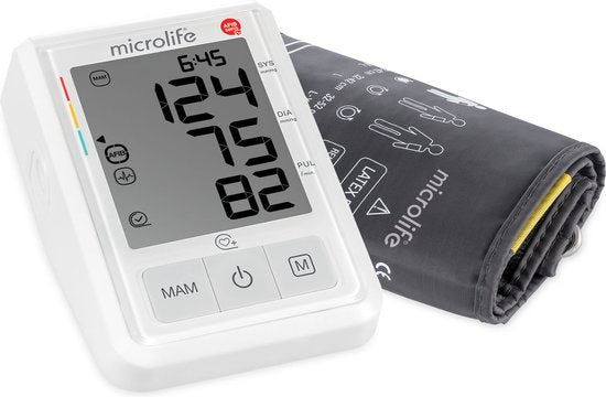 Microlife BP B3 AFIB - Bovenarm Bloeddrukmeter - Klinisch Gevalideerd - Nr. 1 bij Huisartsen