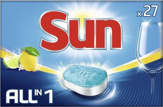 Sun Spülmaschinentabs All-in-1 Zitrone 27 Stück - Verpackung beschädigt