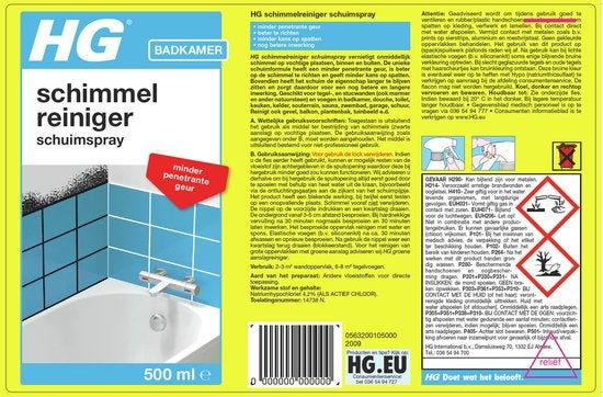 HG schimmelreiniger schuimspray 500ml