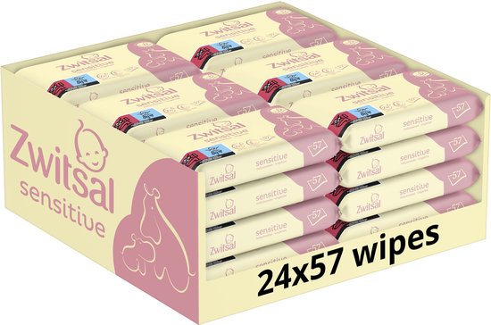 Zwitsal Baby Billendoekjes Sensitive - 24 x 57 stuks