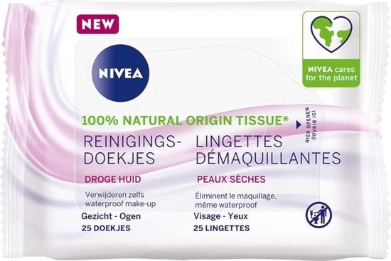 NIVEA Reinigingsdoekjes Verzachtend - 25 stuks