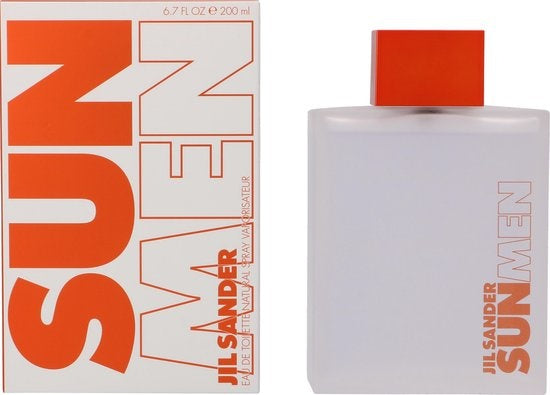 Jil Sander Sun 200 ml - Eau de Toilette - Herenparfum - Verpakking beschadigd