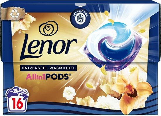 Lenor Waschmittel All-in-1 Pods Golden Orchid 16 Stück