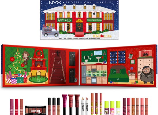 NYX Professional Makeup Home Alone Makeup Gift Box Advent - Gift Box - Damaged Packaging 