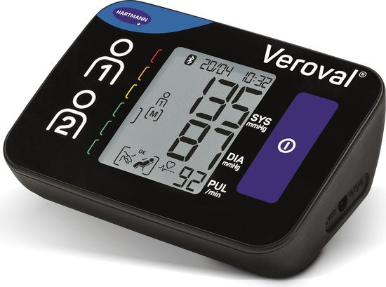 Veroval® Compact+ Oberarm-Blutdruckmessgerät mit automatischer Dreifachmessung zur Erkennung von Vorhofflimmern - Verpackung beschädigt