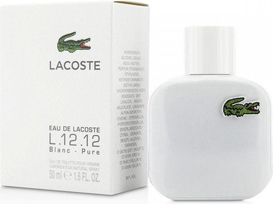 Eau De Lacoste L.12.12 Blanc - Eau De Toilette 50ml - Lacoste Men, Packaging damaged