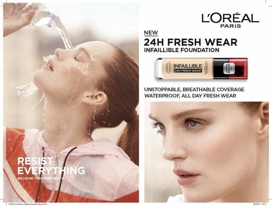 L'Oréal Paris Infallible 24Hr Fresh Wear Foundation - 145 Rose Beige