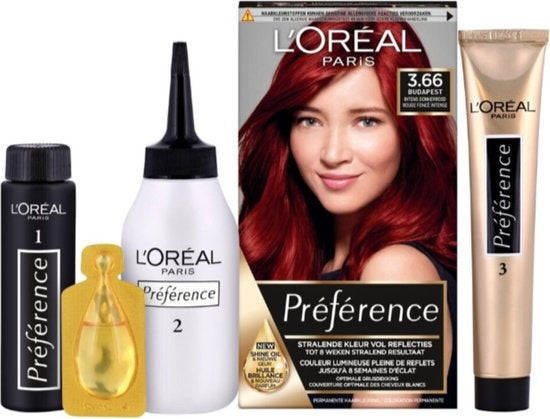 L'Oréal Paris Préférence Classic 3.66 Budapest - Intens Rood - Permanente Haarverf