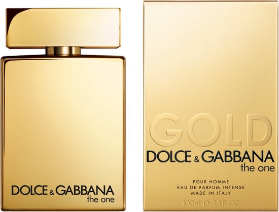 DOLCE &amp; GABBANA - The One for Men Gold Eau de Parfum Intense - 100 ml - Men's perfume - damaged packaging