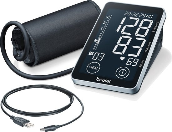 Beurer BM 58 - Bloeddrukmeter bovenarm - Onregelmatige hartslag - Risico-indicator - 2 Gebruikersgeheugen