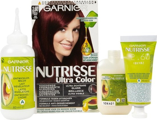 Garnier Nutrisse Ultra Color 2.60 - Kersen Zwart - Haarverf