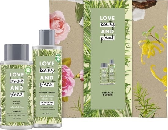 Love Beauty and Planet Rosemary &amp; Vetiver Gift Set - Shower Gel &amp; Shampoo